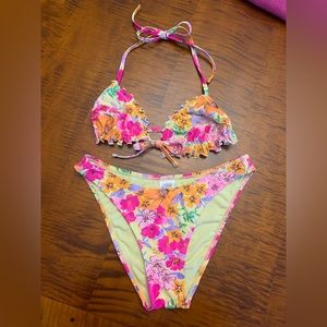 Wild Fable floral bikini set